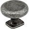 Jeffrey Alexander 1-3/8" Diameter Distressed Antique Silver Belcastel 1 Cabinet Knob MO6303SIM-D - alternate 1